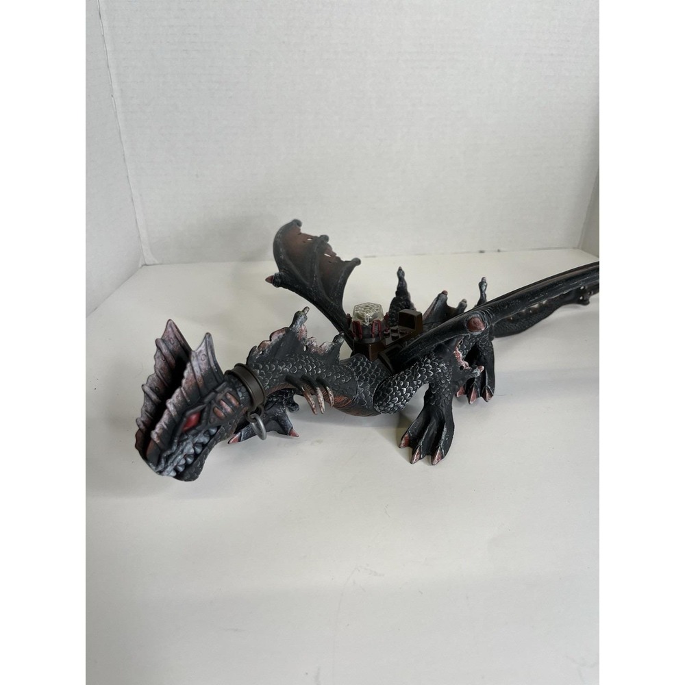 2003 Mega Bloks Krystal Wars Sea Dragon Action Figure 9883 17" Black Silver Red